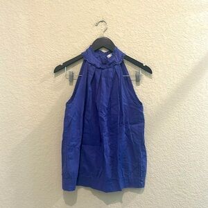 Halter top in indigo blue, from uniform JPR in small